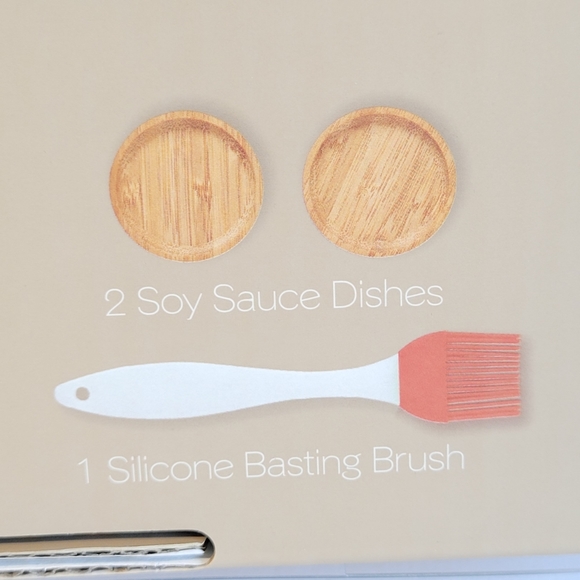 🆕️ Bamboo Sushi 12 Piece Set With Sauce Dishes - NIB - Picture 5 of 9